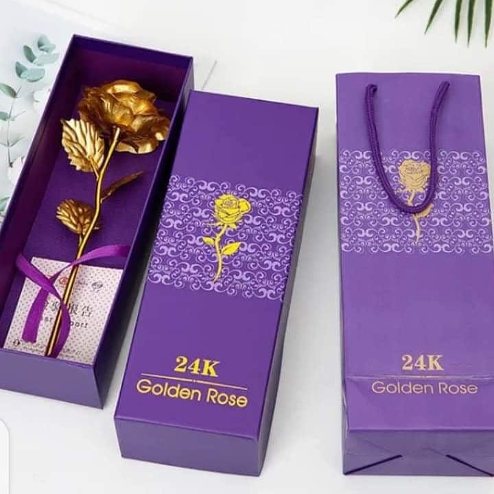 24 K golden rose | Artificial Golden rose