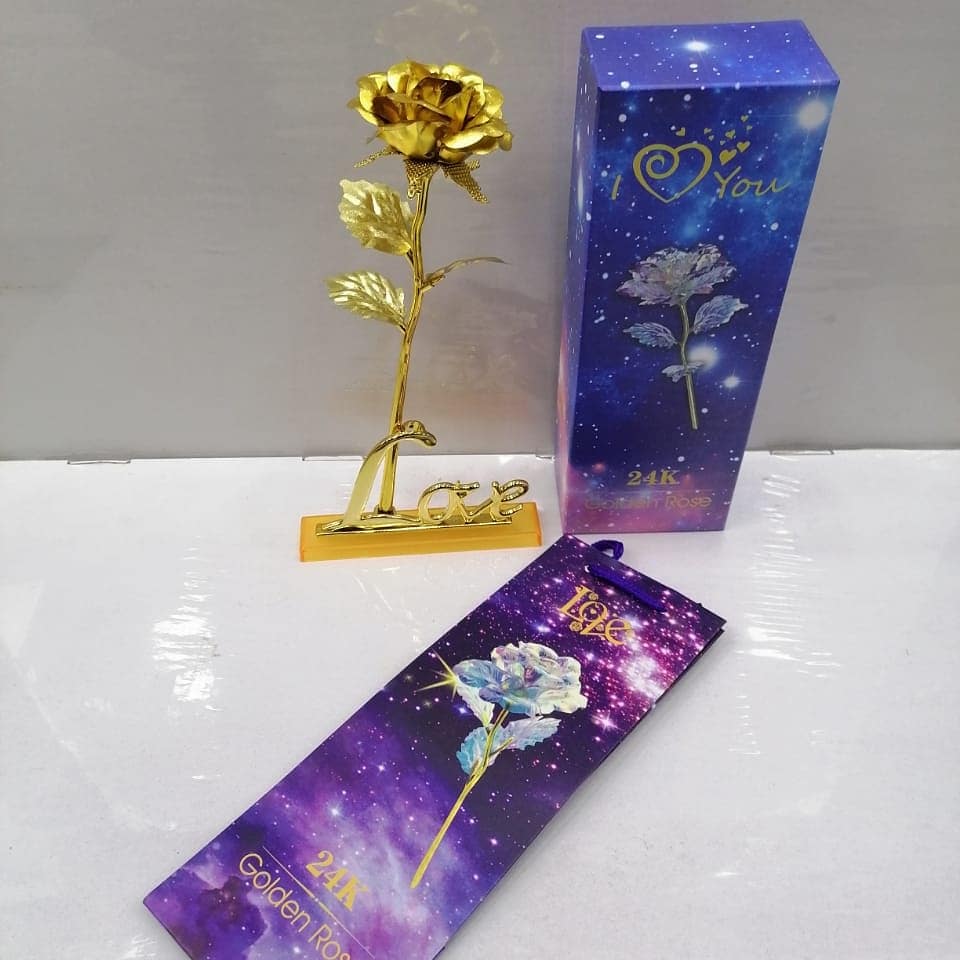 24 K golden rose | Artificial Golden rose