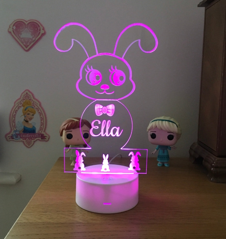 Bunny Led Name Lamp- Gift for Kids
