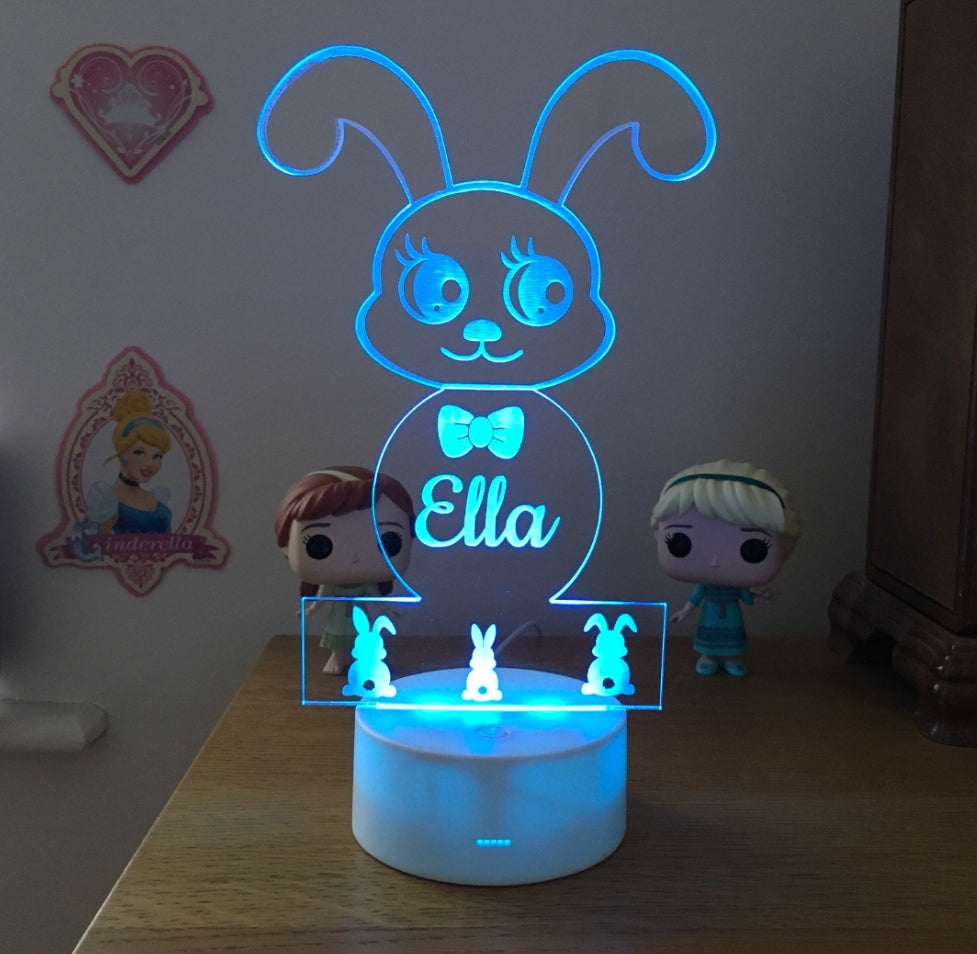 Bunny Led Name Lamp- Gift for Kids