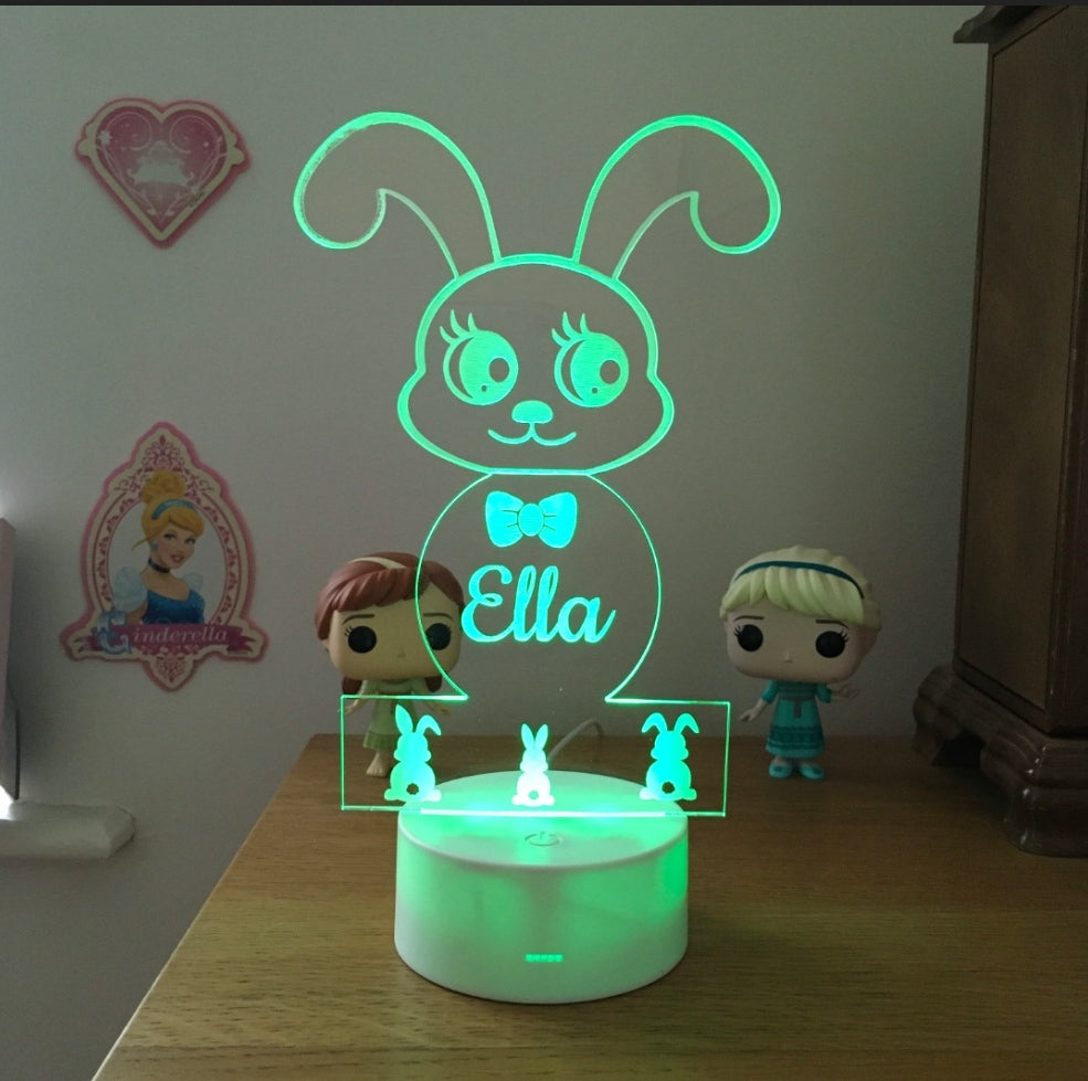 Bunny Led Name Lamp- Gift for Kids
