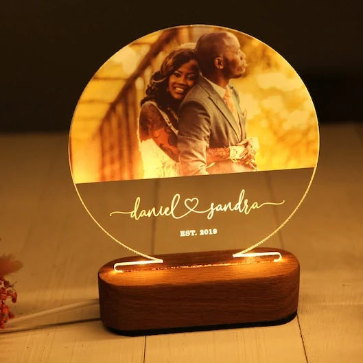 Custom Picture Lamp Round Shape