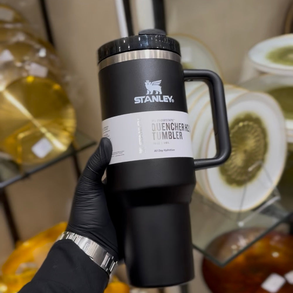 Stanly Quencher H2.0 Flow State Tumbler | 40 OZ (Black)