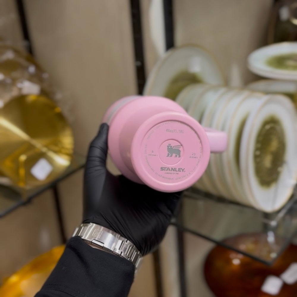 Stanly Quencher H2.0 Flip Straw Tumbler | 40 OZ (Baby Pink)