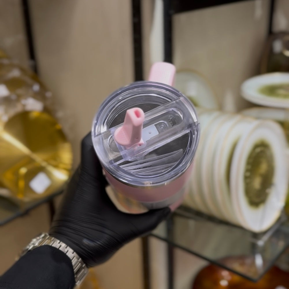 Stanly Quencher H2.0 Flip Straw Tumbler | 40 OZ (Baby Pink)