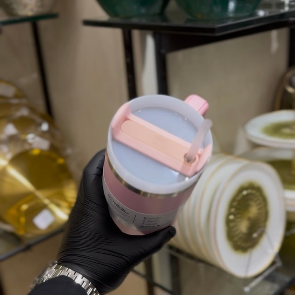 Stanly Quencher H2.0 Flow State Tumbler | 40 OZ (Light Pink)