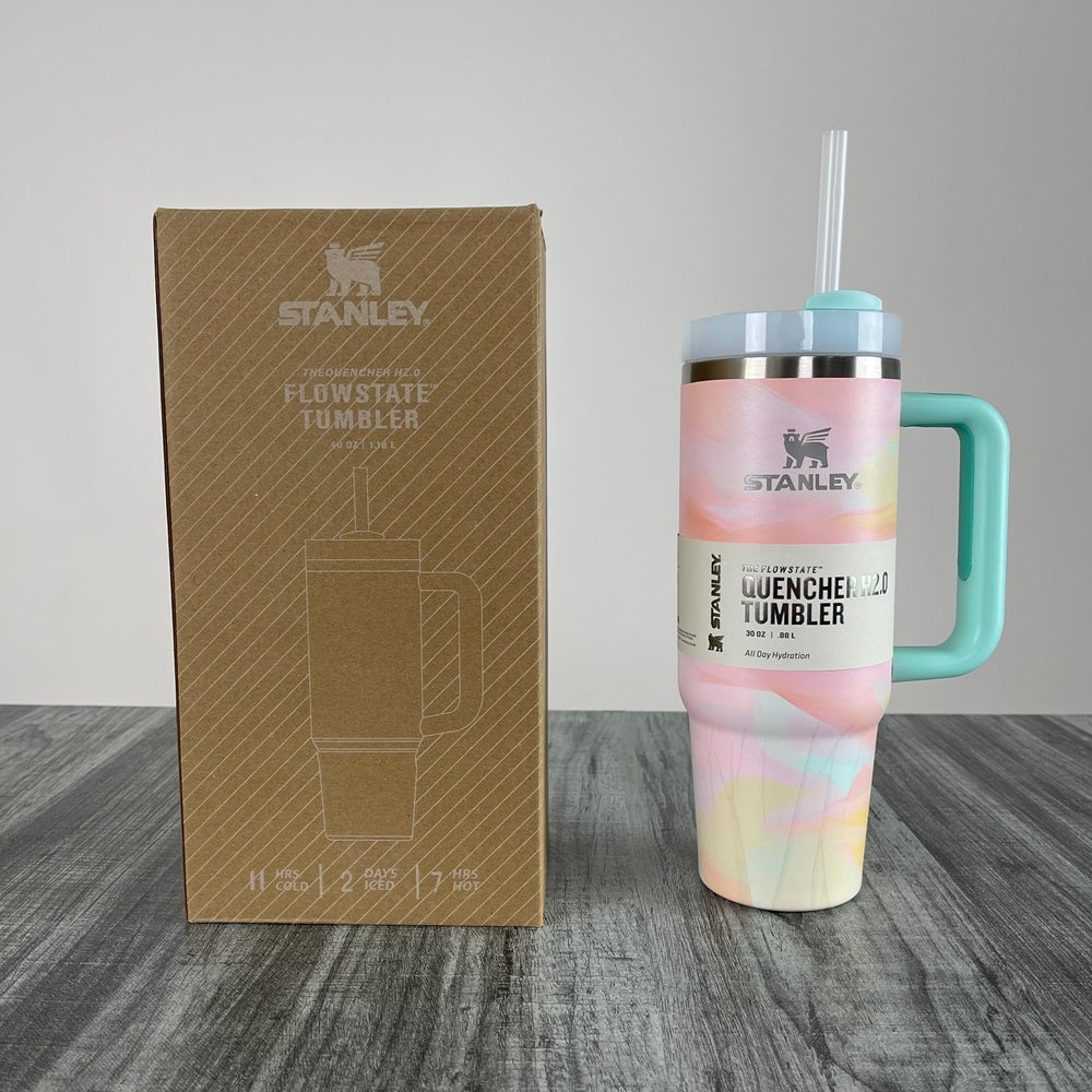 Stanly Quencher H2.0 FlowState Marble Swirl Edition Tumbler | 30 OZ (Multi Color)