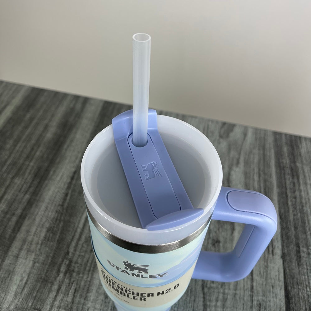 Stanly Quencher H2.0 FlowState Marble Swirl Edition Tumbler | 30 OZ (Blue)