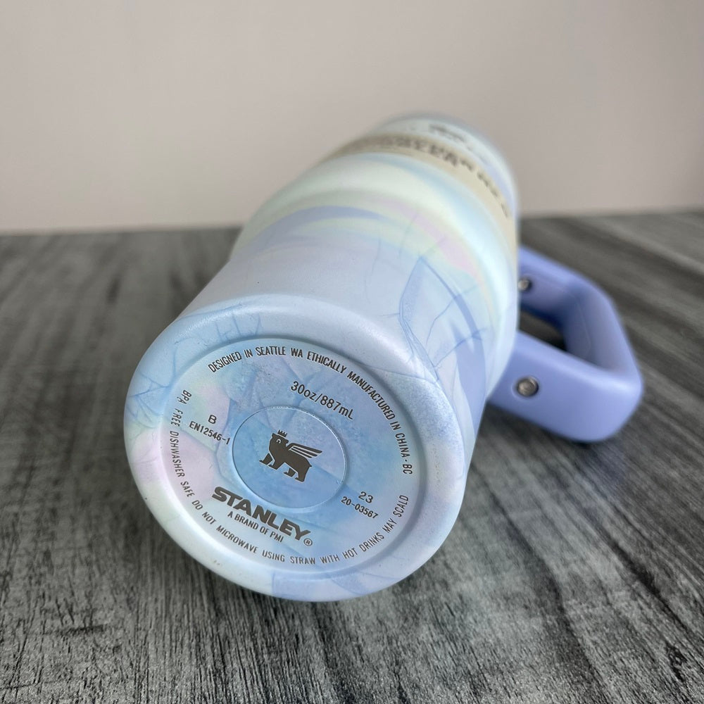 Stanly Quencher H2.0 FlowState Marble Swirl Edition Tumbler | 30 OZ (Blue)