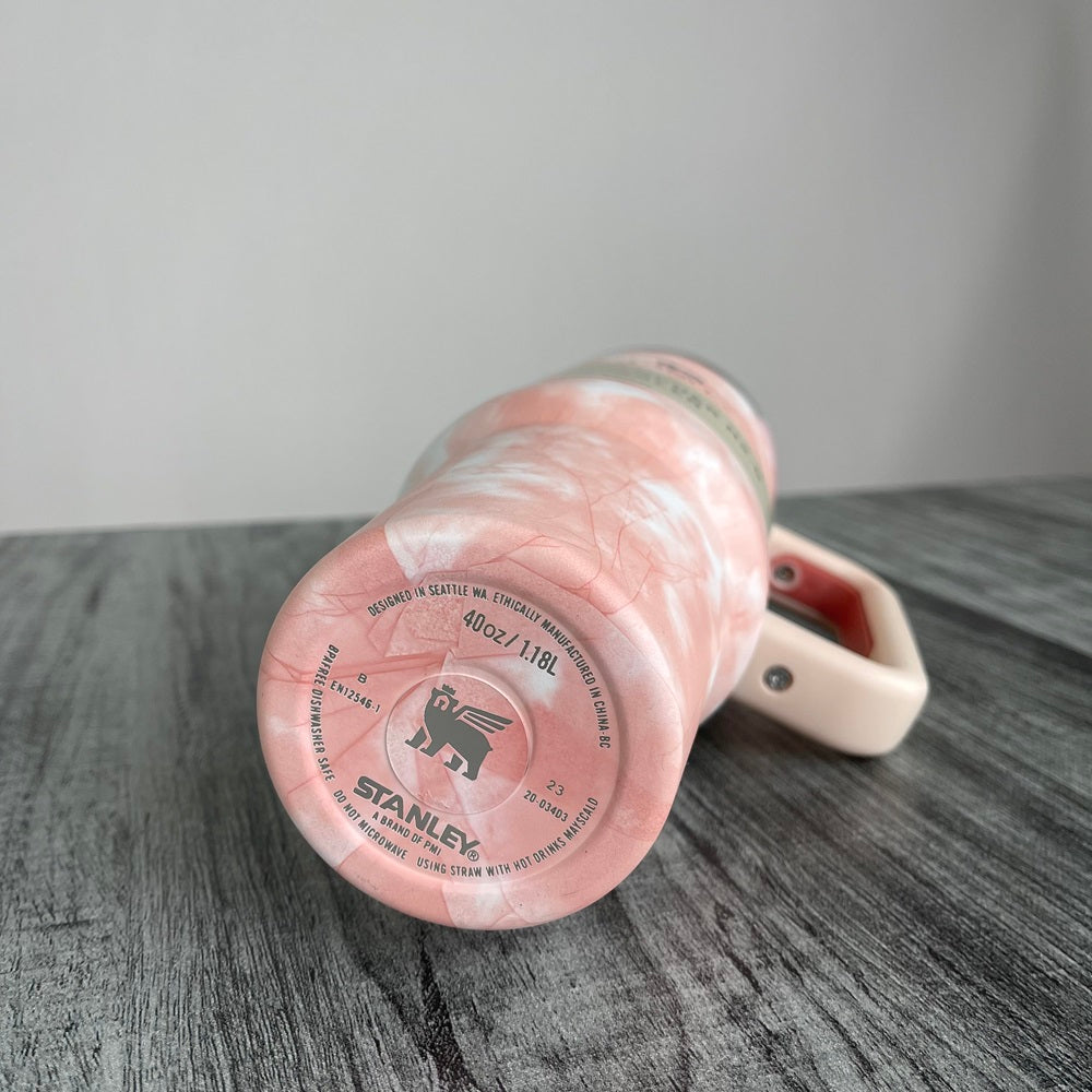 Stanly Quencher H2.0 FlowState Tie-Dye Edition Tumbler | 40 OZ (Peach)