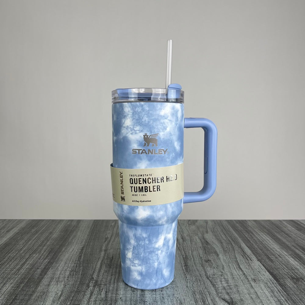Stanly Quencher H2.0 FlowState Tie-Dye Edition Tumbler | 40 OZ (Sky)