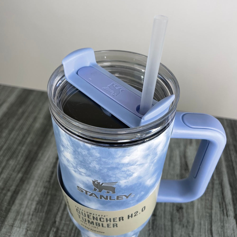 Stanly Quencher H2.0 FlowState Tie-Dye Edition Tumbler | 40 OZ (Sky)
