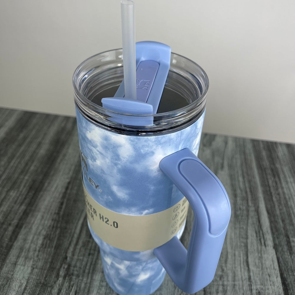 Stanly Quencher H2.0 FlowState Tie-Dye Edition Tumbler | 40 OZ (Sky)
