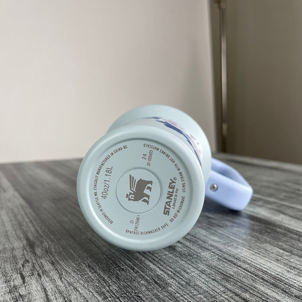 Stanly Quencher H2.0 FlowState Floral Edition Tumbler | 40 OZ (Sky)