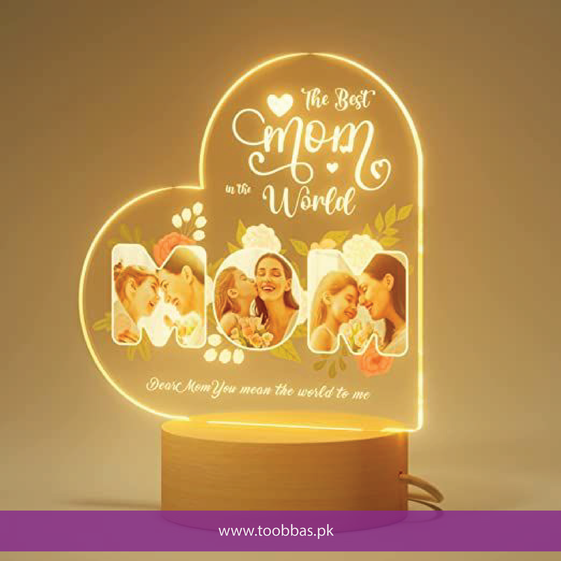 Lamp for Mothers Day | Acrylic LED Night Light with Picture