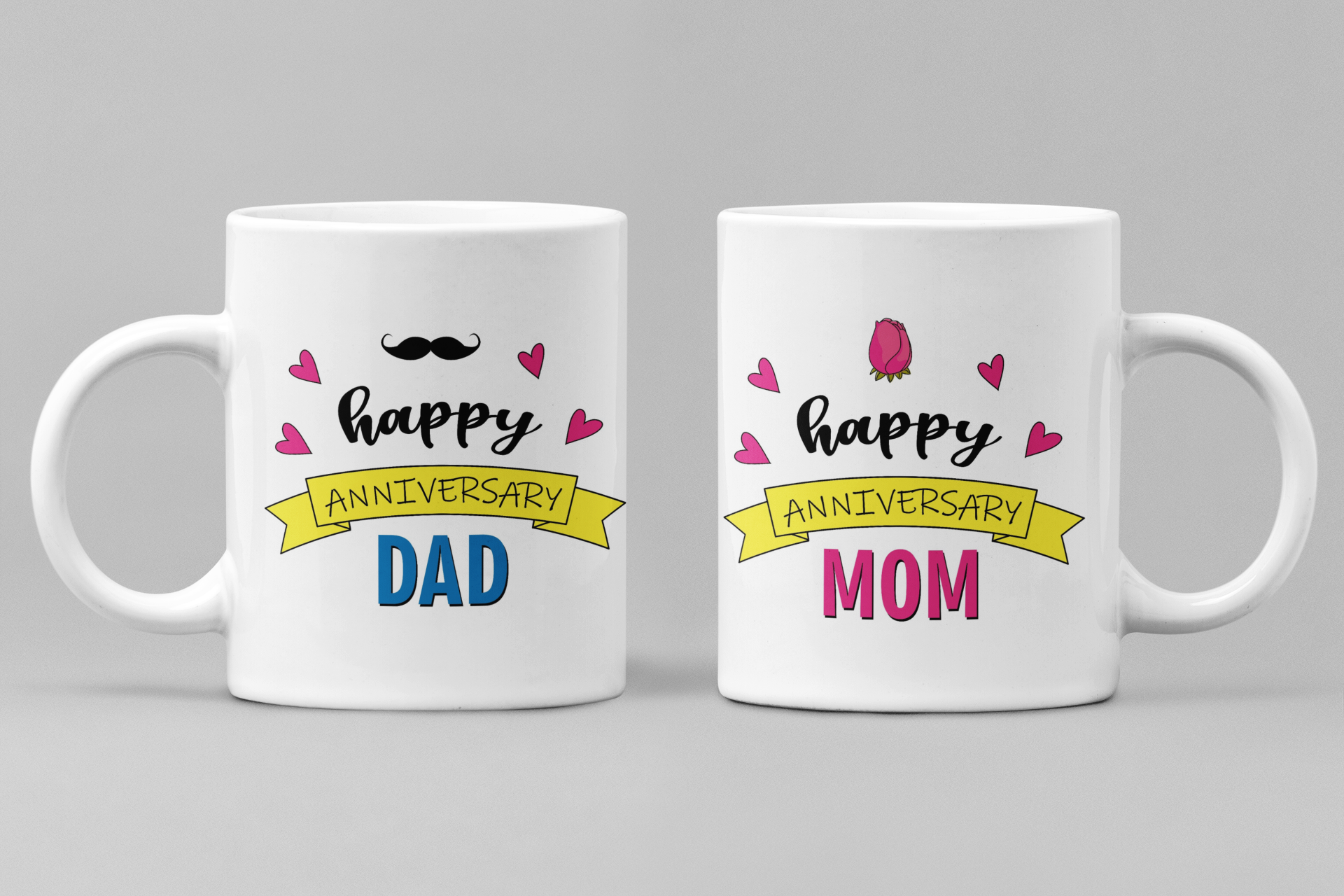 Mom Dad Anniversary Mug