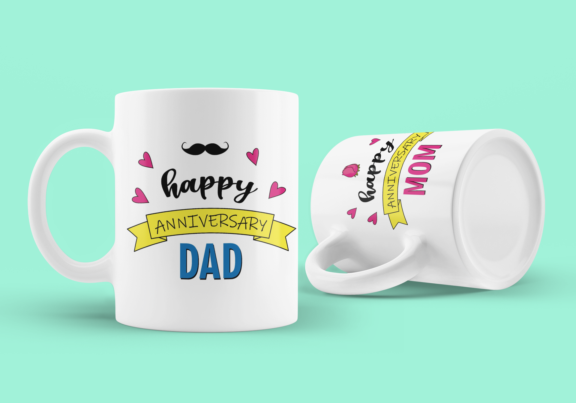 Mom Dad Anniversary Mug