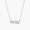 Breeze name Necklace Gold plated
