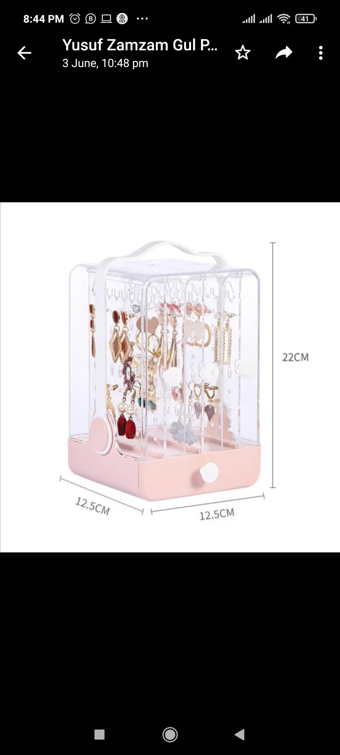 High Capacity Earring Holder