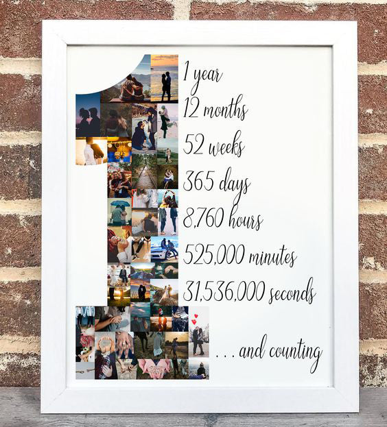 1st Anniversary Photo frame