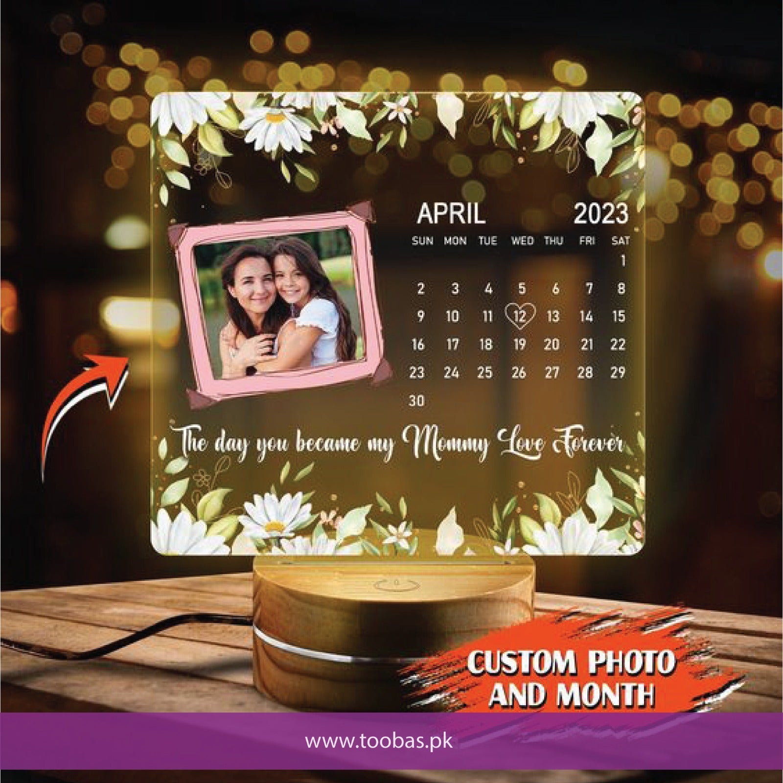 custom gifts for mother's day | Mom photo frame Night Light