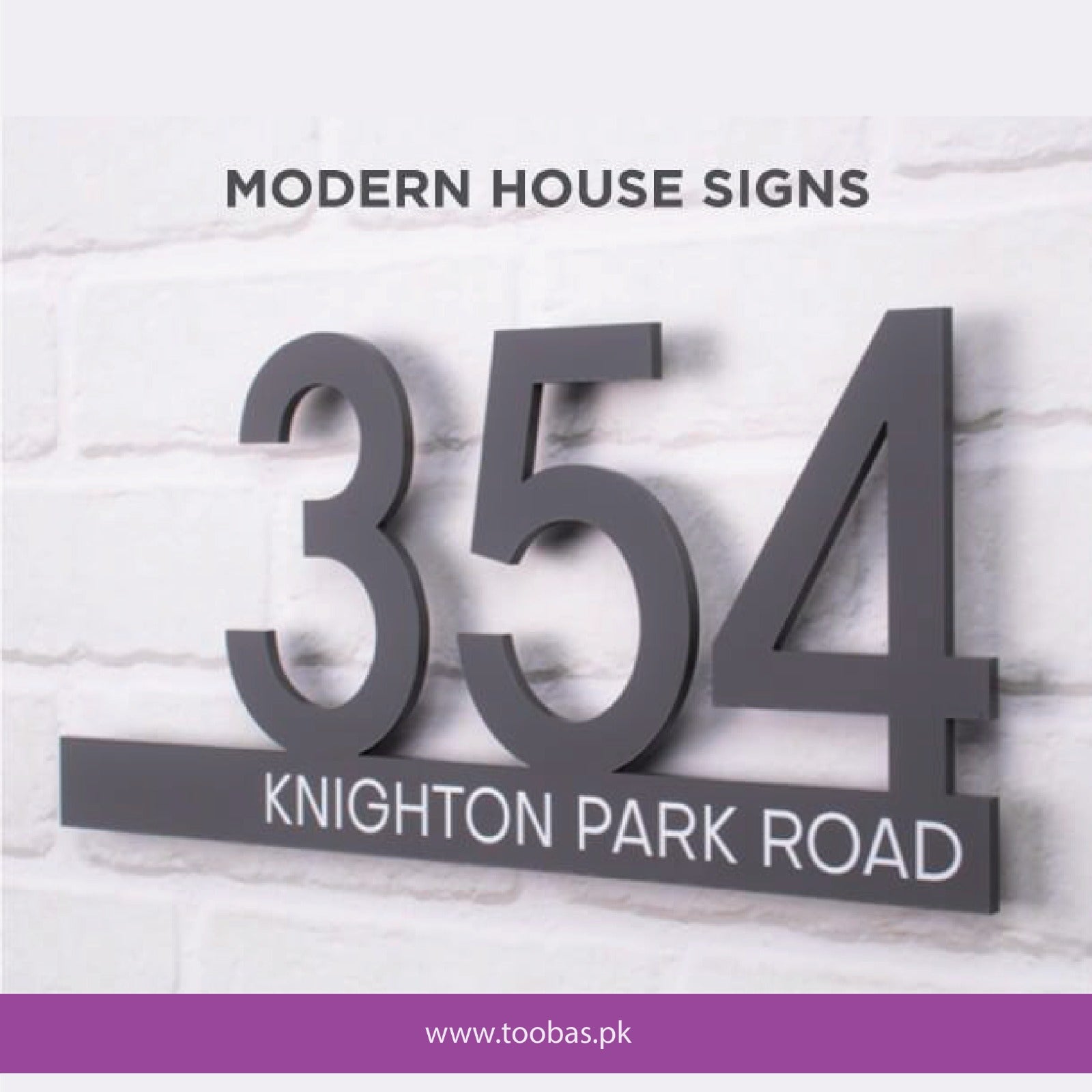 Custom House Number Sign | Personalized Address Plaque
