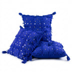 Majorelle Sequin Moroccan pillow cover, detail photo 6