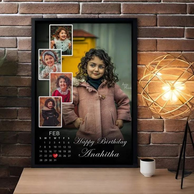 Kids Birthday Calendar Frame