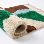 Abstract Calm Mrirt rug — full rug on white studio background