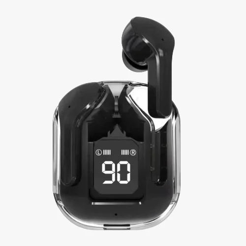Air31 Crystal-Clear Wireless Earbuds | Sleek Transparent Design | Bluetooth