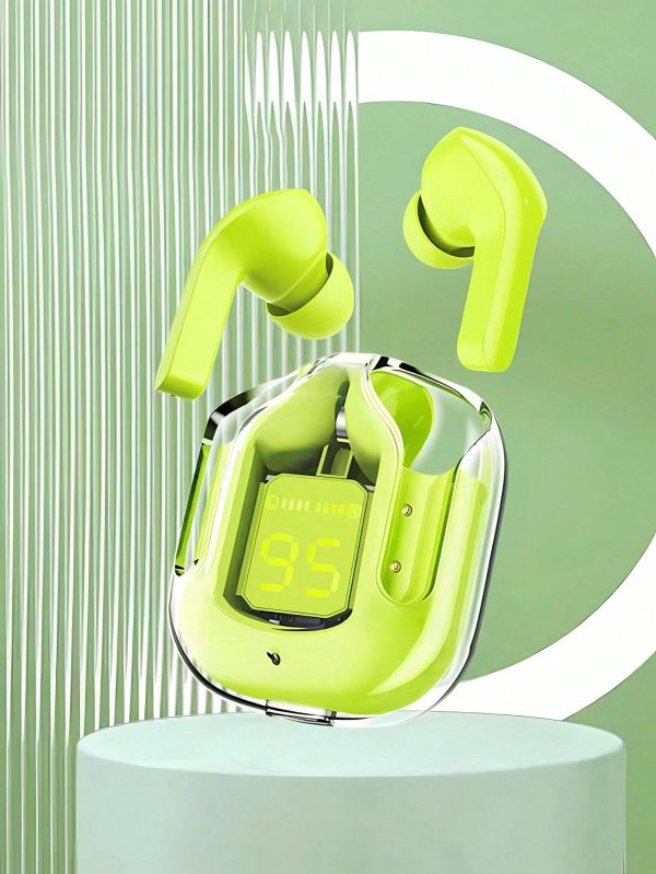 Air31 Crystal-Clear Wireless Earbuds | Sleek Transparent Design | Bluetooth