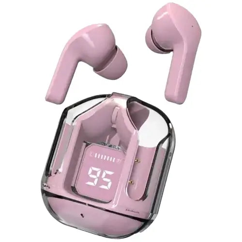 Air31 Crystal-Clear Wireless Earbuds | Sleek Transparent Design | Bluetooth