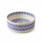 Amazigh Indigo Drum Moroccan ceramic sink - close-up of indigo pattern