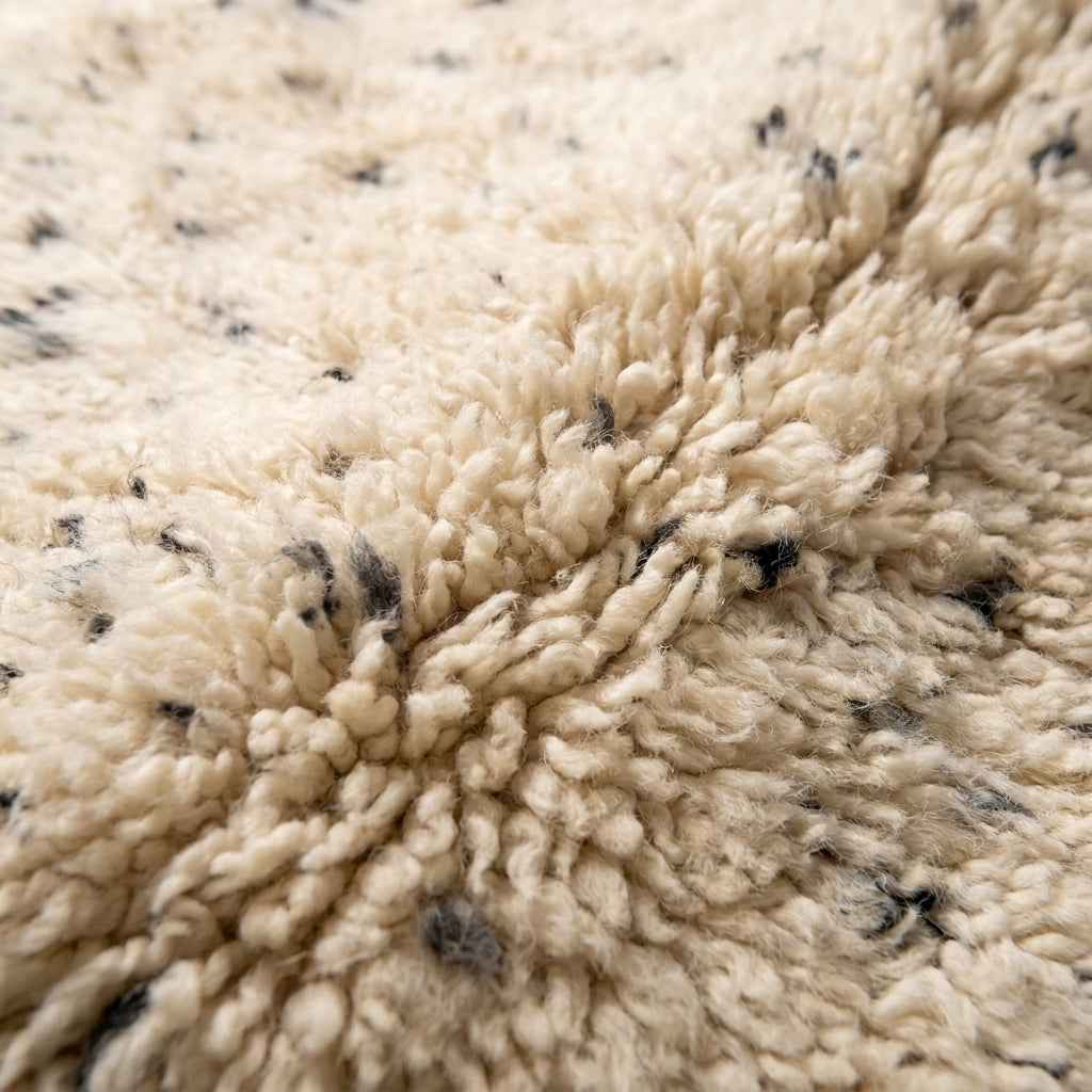 Amber Corridor Moroccan Runner Rug - handwoven Berber wool detail