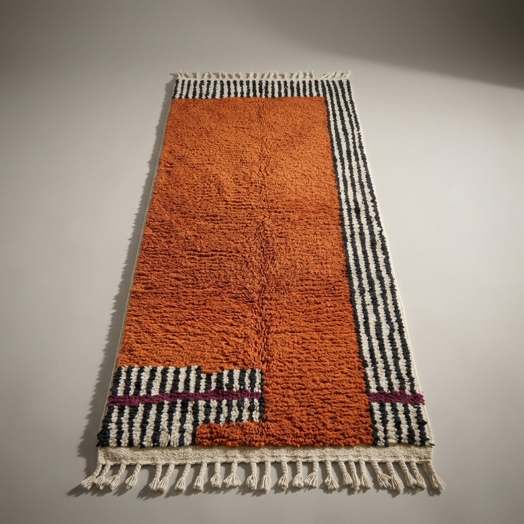 Atlas Corridor Moroccan Runner Rug - handwoven Berber wool