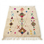 Atlas Diamond Azilal rug — full rug on white studio background