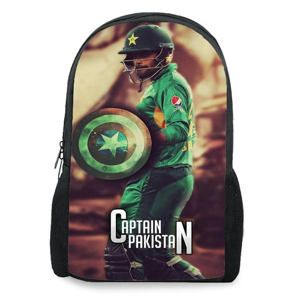 Captain Pakistan Backpack- Babar Azam Fan Gifts