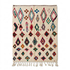 Confetti Diamonds Beni Ourain rug full flat lay view
