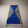 Berber Alley Moroccan Runner Rug - handwoven Berber wool detail