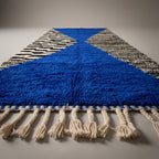 Berber Alley Moroccan Runner Rug - handwoven Berber wool detail