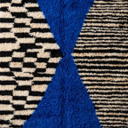 Berber Alley Moroccan Runner Rug - handwoven Berber wool detail