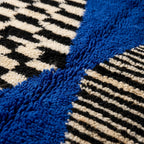 Berber Alley Moroccan Runner Rug - handwoven Berber wool detail