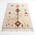 Berber X Azilal rug — full rug on white studio background