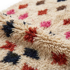Berry Diamond Azilal rug — wool pile texture close-up