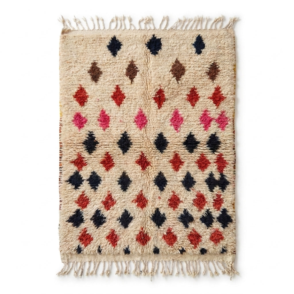 Berry Diamond Azilal rug — Berber pattern detail