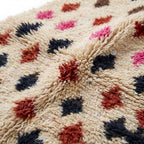 Berry Diamond Azilal rug — wool pile texture close-up