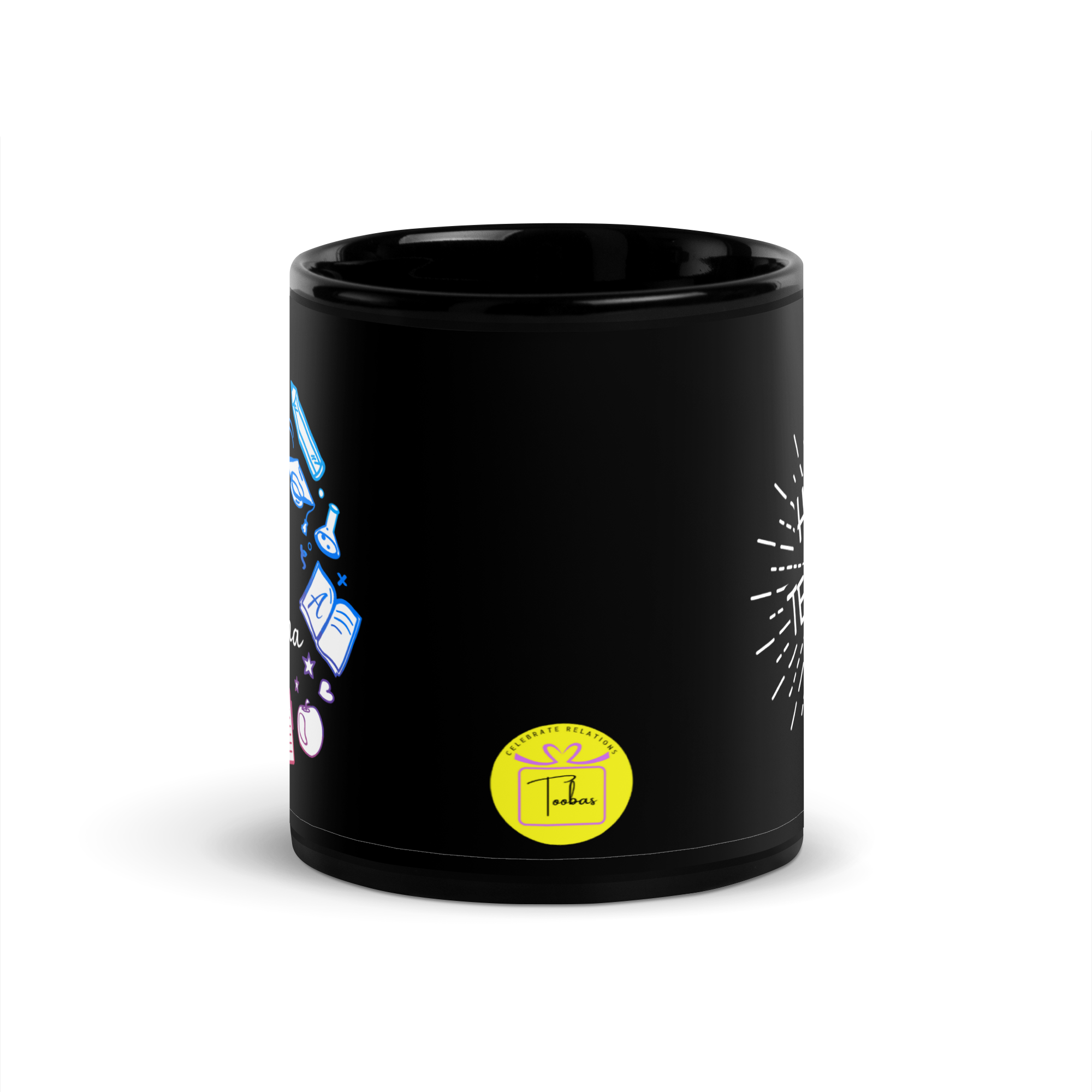 Black Name Mug for Teachers