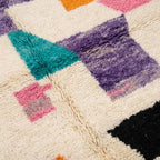 Bold Blocks Azilal rug — wool pile texture close-up