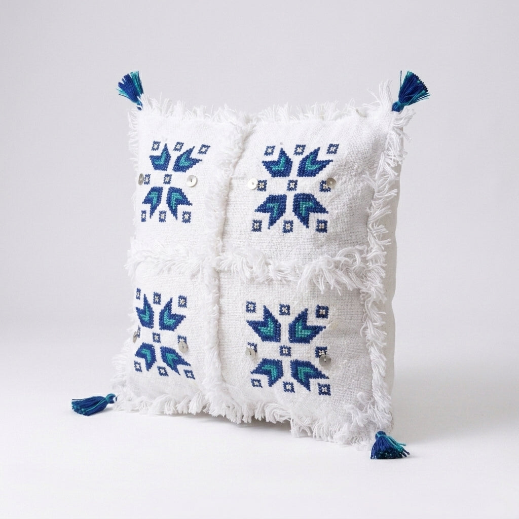 Starburst Moroccan pillow cover, detail photo 3