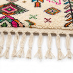 Carnival Azilal rug — hand-knotted fringe detail close-up